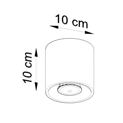 Plafon ORBIS 1 czarny (SL.0016)